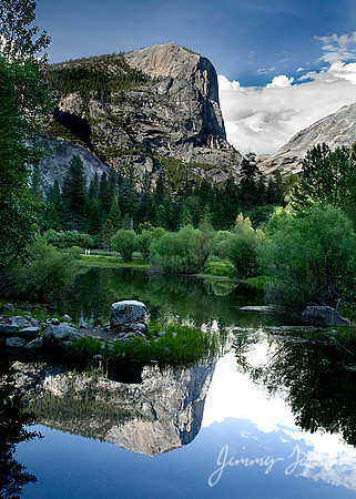 Yosemite National Park with Water Reflection of El Capitan