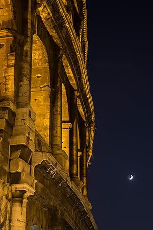 Roman Coliseum at Night