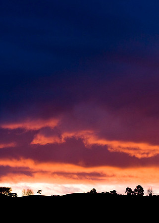 Dramatic Sunset in New Zealand