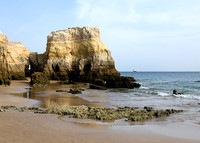 Rocky Coastal Beach in Algarve Portugal